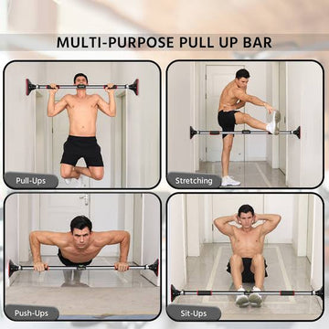 Adjustable Doorway Pull-Up Bar – No Screws, Heavy-Duty 200KG Capacity for Full Body Home Workouts